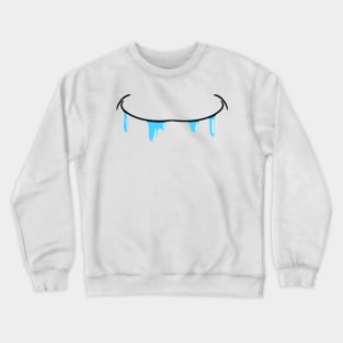 Salivating Watery Mouth - Face Mask Crewneck Sweatshirt